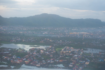 Flying over Tacloban