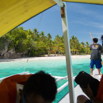 Approaching the beach on Mahaba