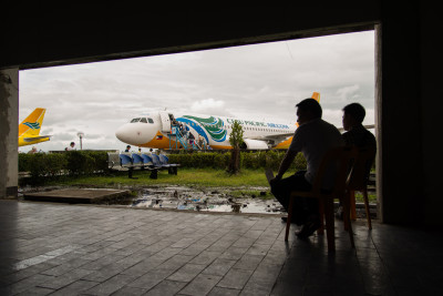 Tacloban Airport's departure "lounge"